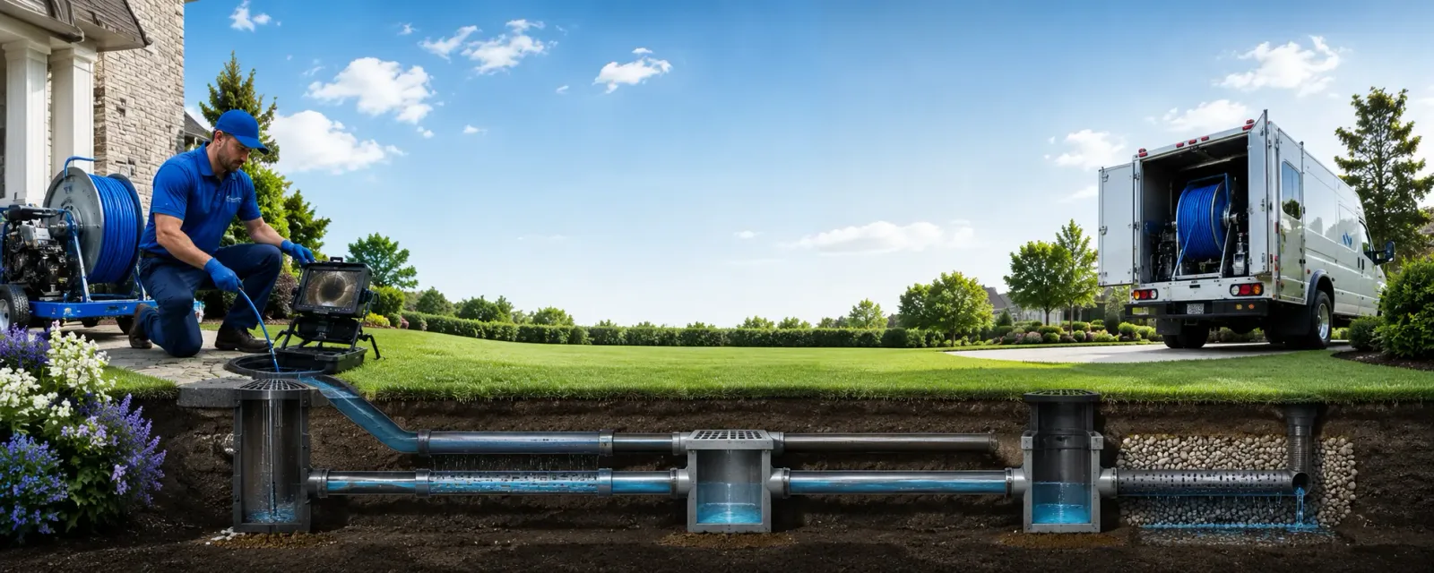 Outdoor drain cleaning information for Mathews, LA